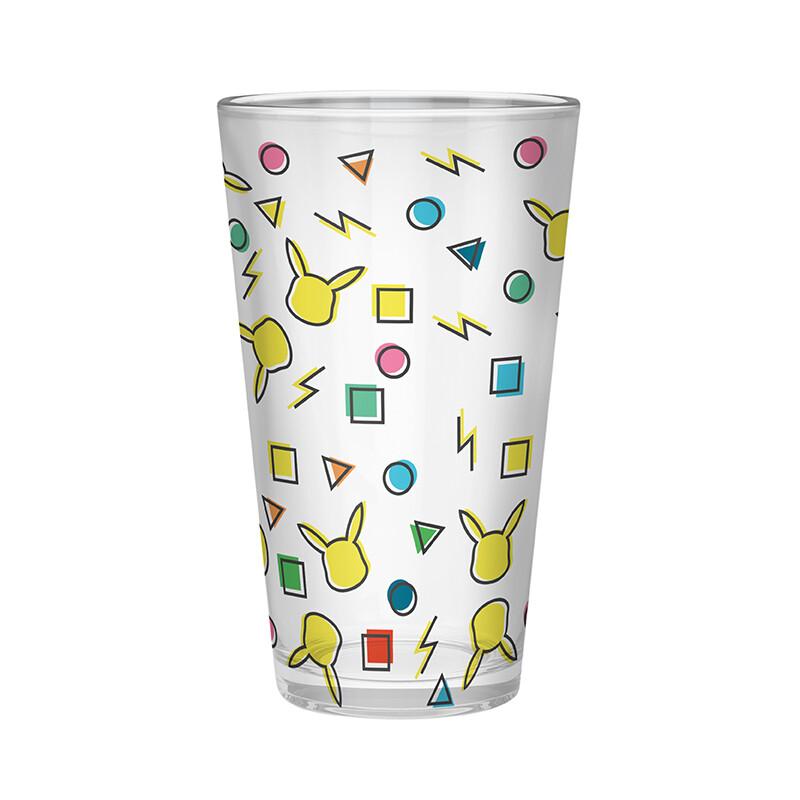 POKEMON Large Glass Pikachu pattern