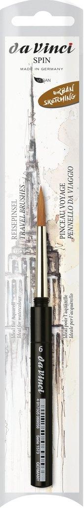 da Vinci Pinsel COSMOTOP-SPIN Aquarellpinsel, Serie 1573 Gr. 6, sogenannter Reisepinsel