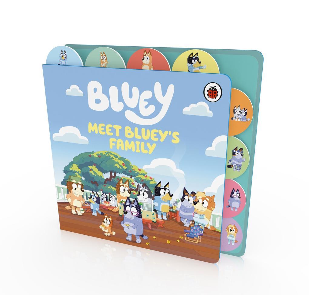 Bluey: Meet Bluey's Family: Tabbed Board Book