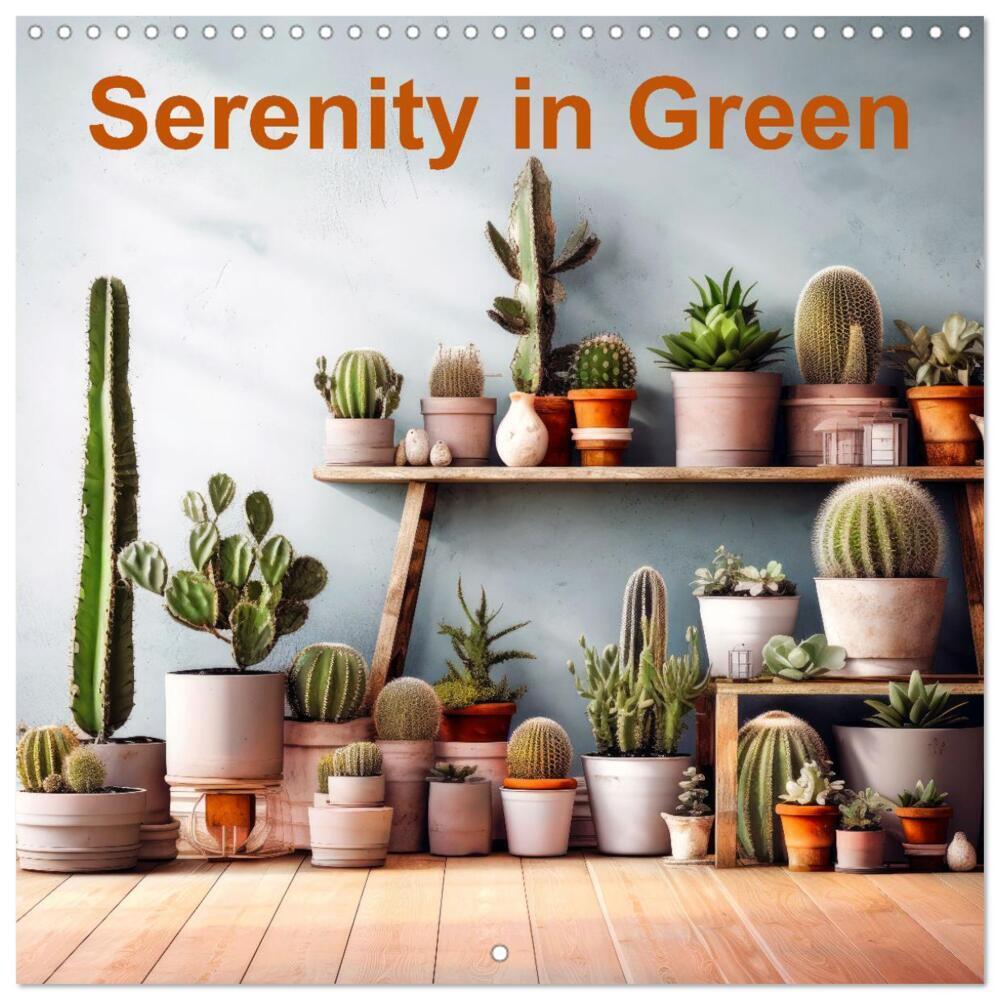 Serenity in Green (Wall Calendar 2025 12 × 12 Inch) CALVENDO 12 Month Wall Calendar