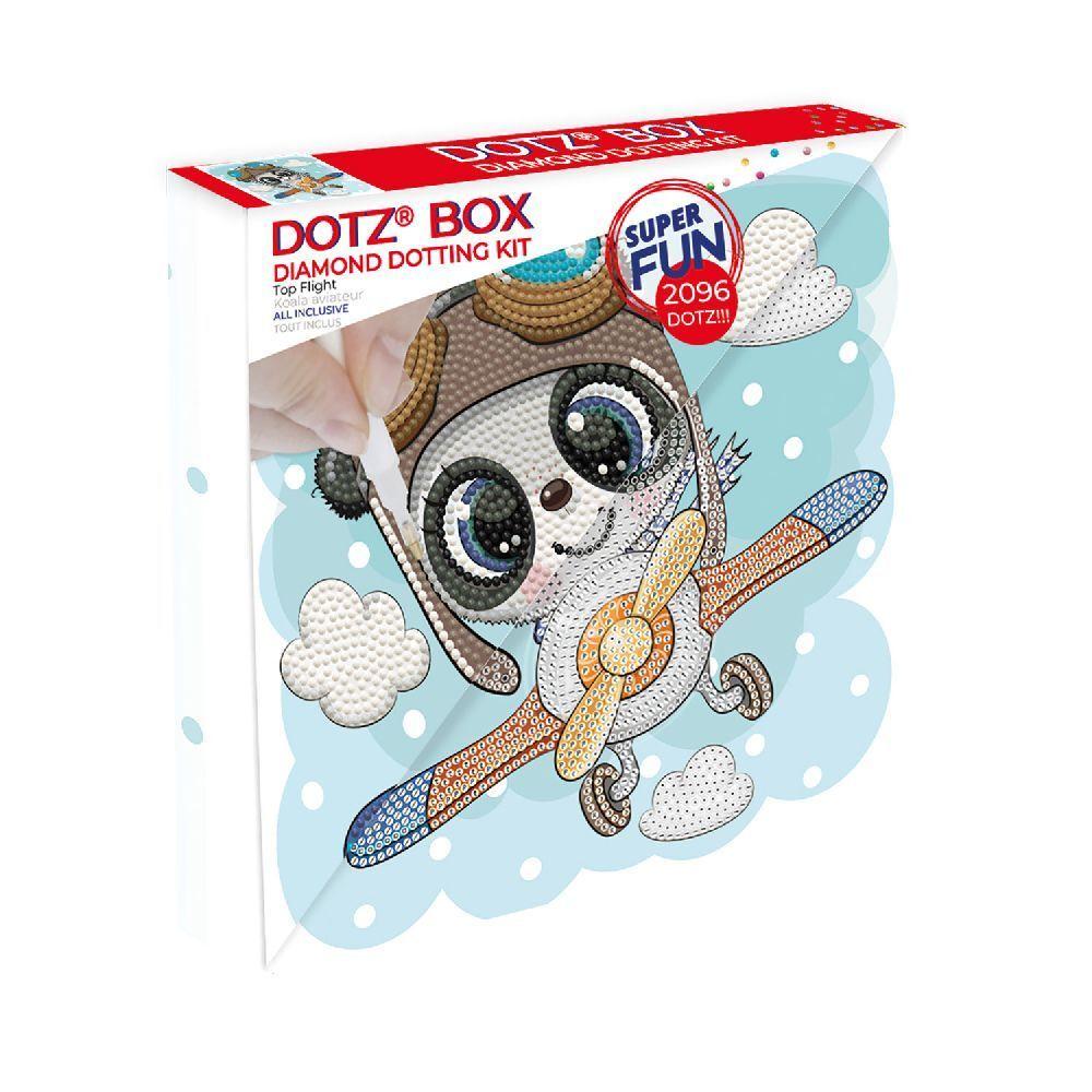 DIAMOND DOTZ - Diamond Painting Panda Flugzeug