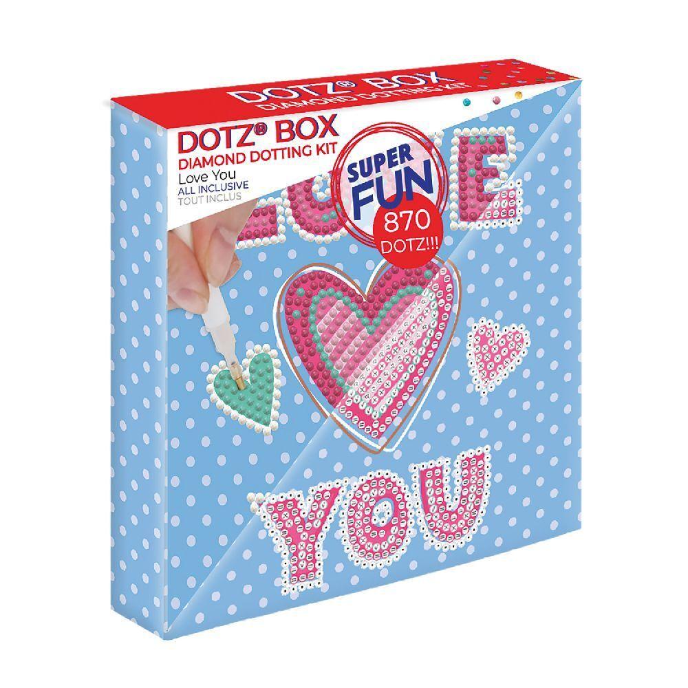 Diamond Dotz - Original Diamond Painting Box - Love you 15 x 15 cm