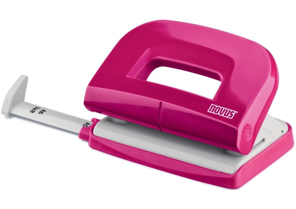 Novus Locher E 210 fresh, bis 10 Blatt fresh pink