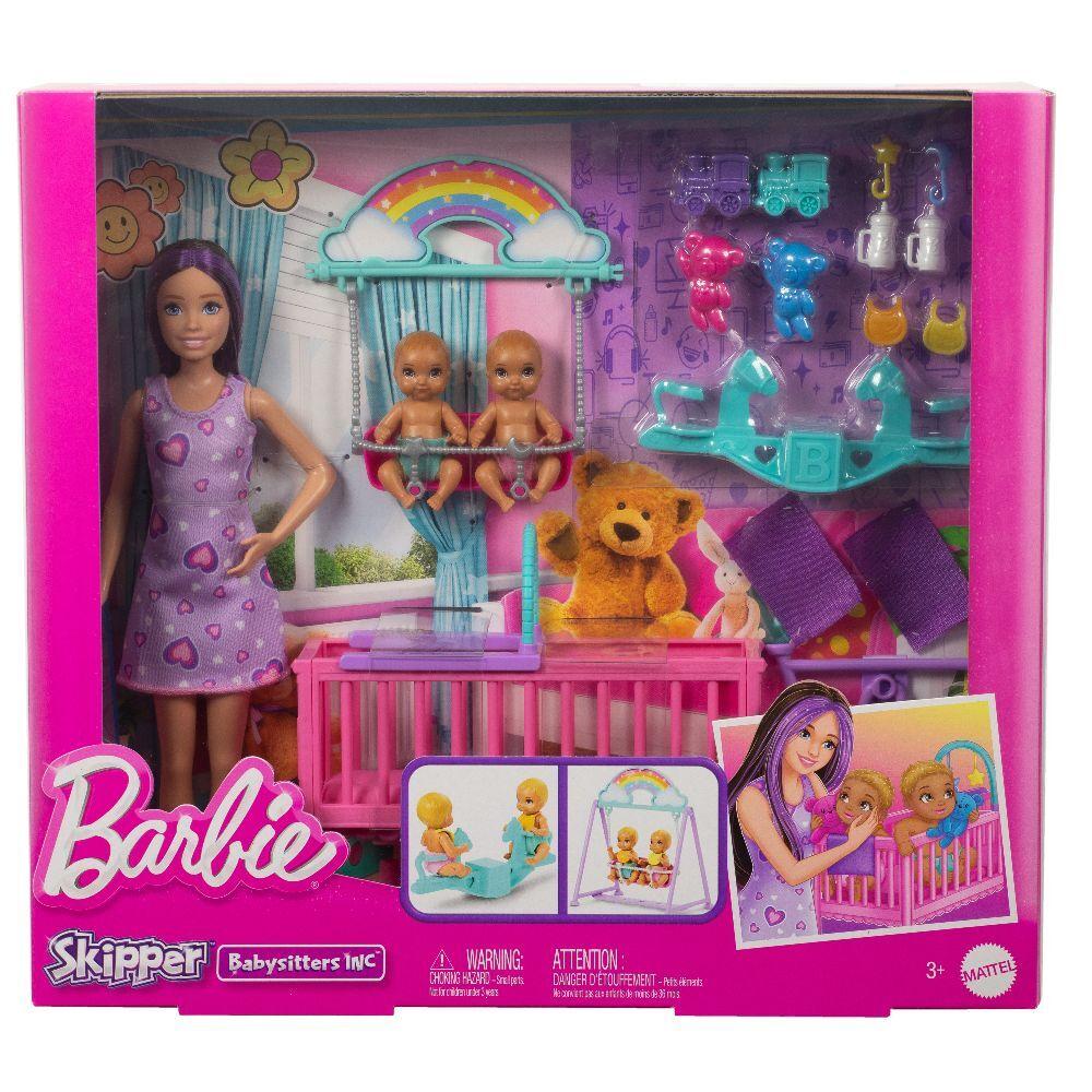 Barbie Skipper Babysitter Zwillings-Kinderzimmer-Spielset