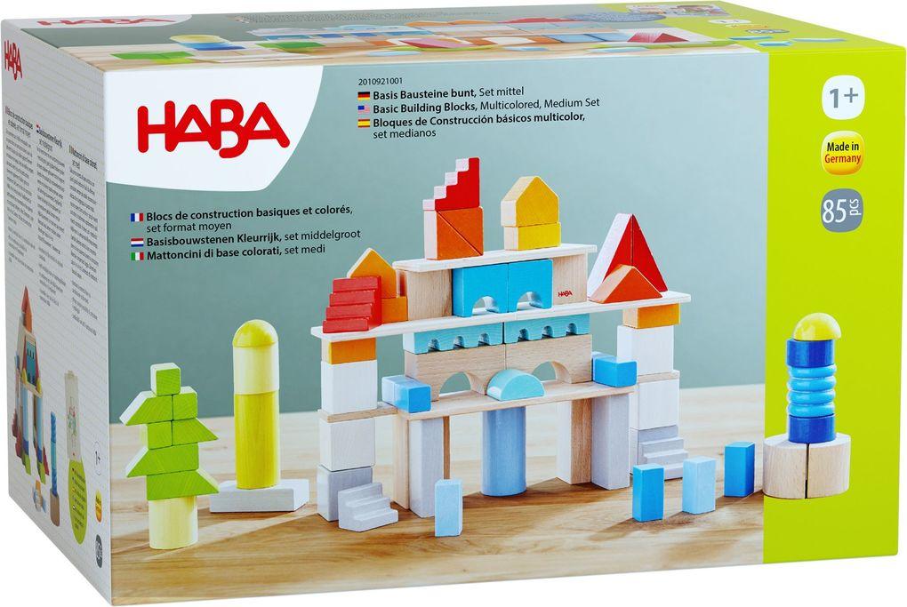 HABA - 85 Basisbausteine bunt, Set mittel