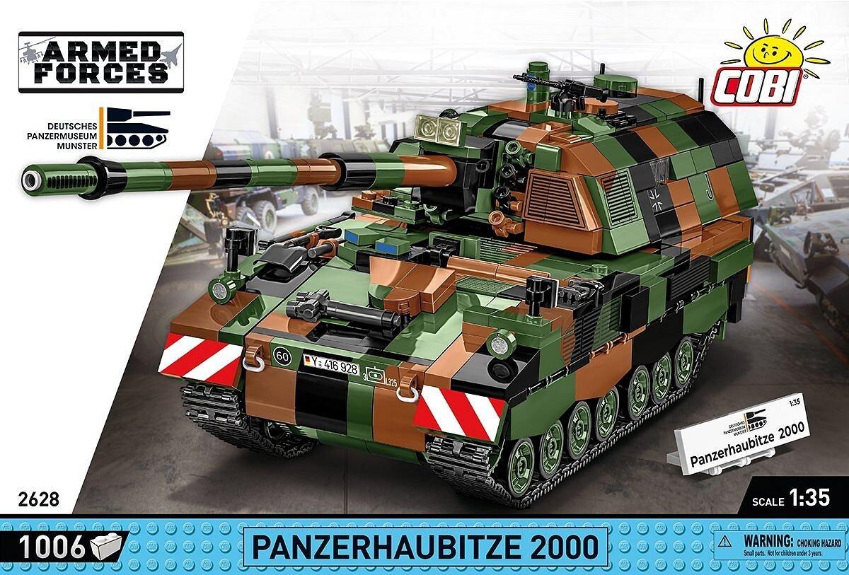 COBI Armed Forces 2628 - Panzerhaubitze 2000, 1002 Klemmbausteine