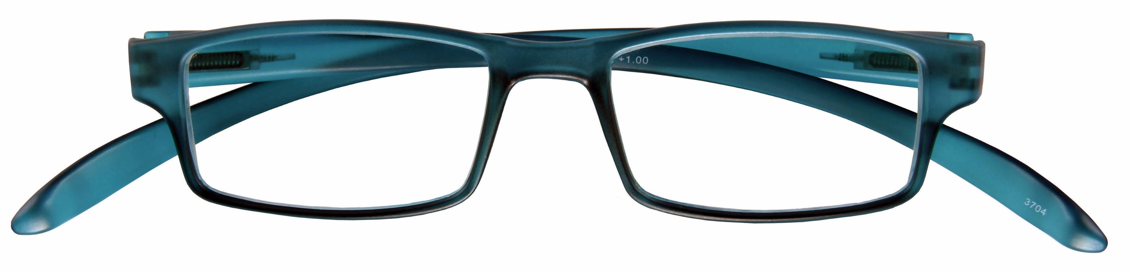 Lesebrille HANG OVER LIFE, blau, +1.00 dpt mit Etui