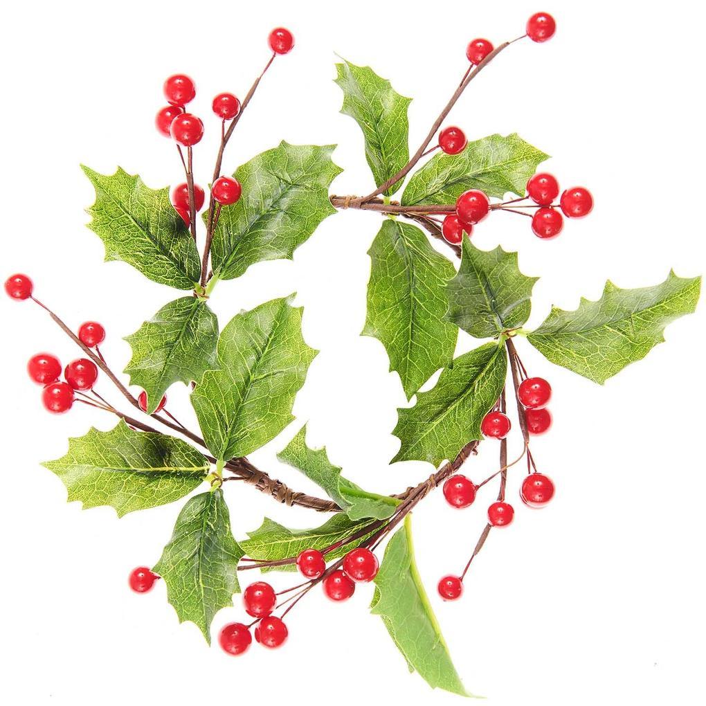 Ilex-Kranz mit Beeren rot Ø=20cm