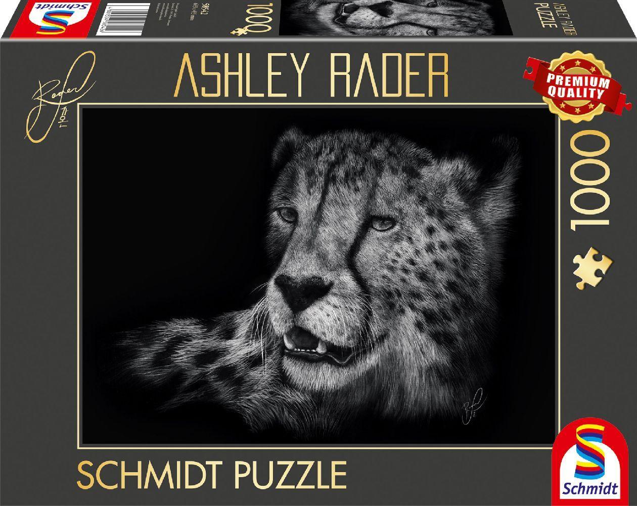 Schmidt Spiele 58542 - Speed, Gepard, Im Zeichen der Anmut , Puzzle Ashley Rader 1.000 Teile