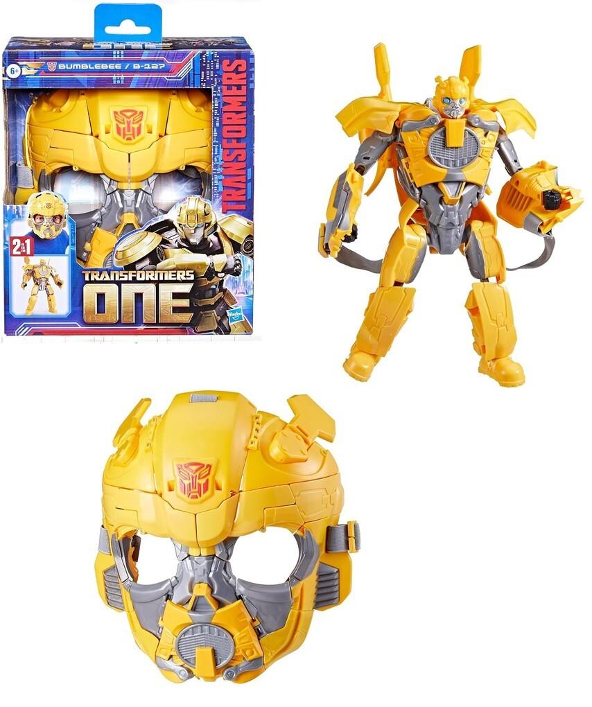 Hasbro F91815L0 - Transformers One 2in1 Bumblebee B-127 Figur in Maske, 2 Spielerlebnisse in 1