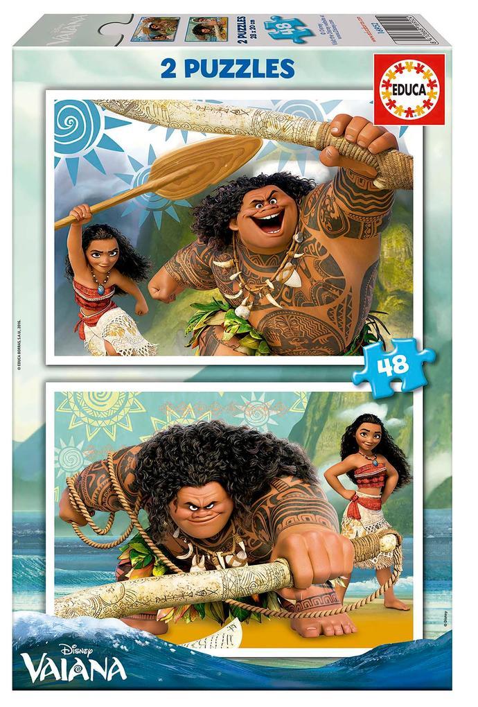 Educa - Disney - Vaiana - Puzzle 2x48 Teile