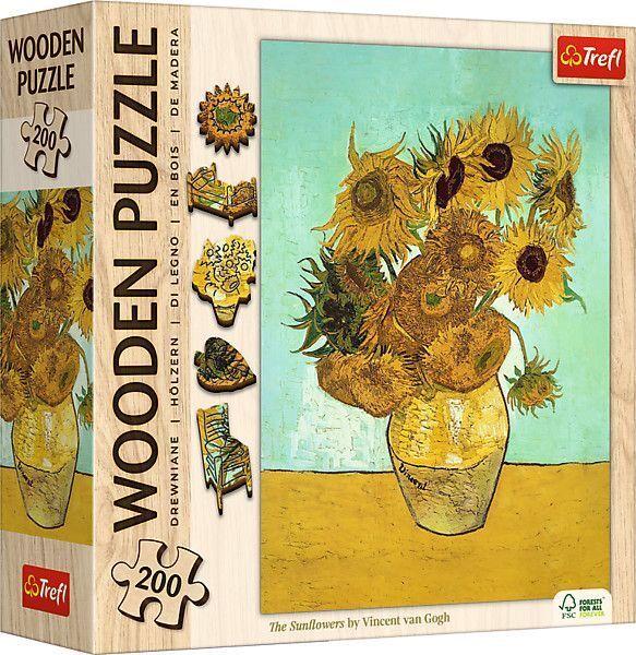 Holz Puzzle 200 - Sonnenblumen - Vincent van Gogh