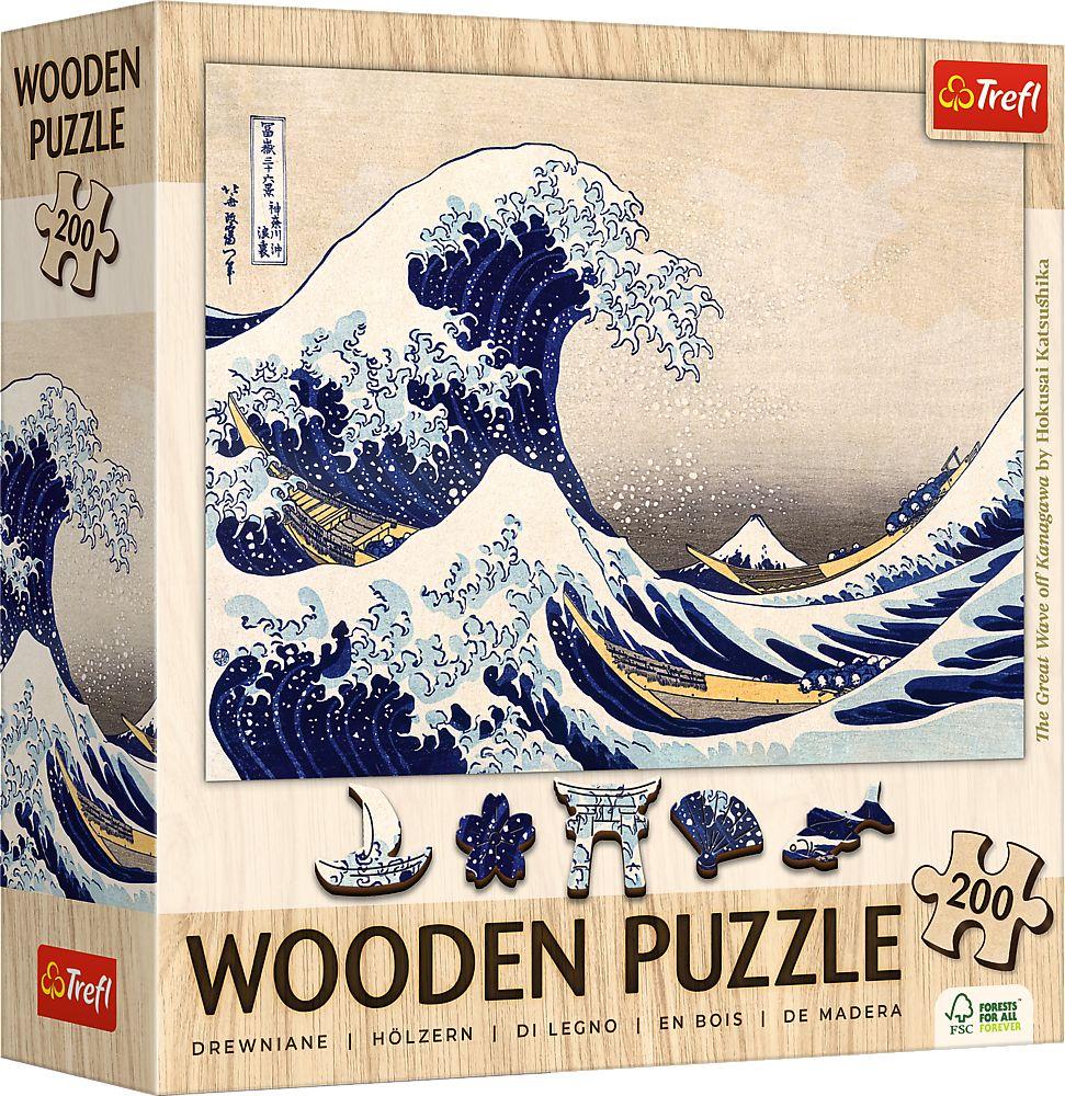 Trefl - Holzpuzzle 200 - Die große Welle