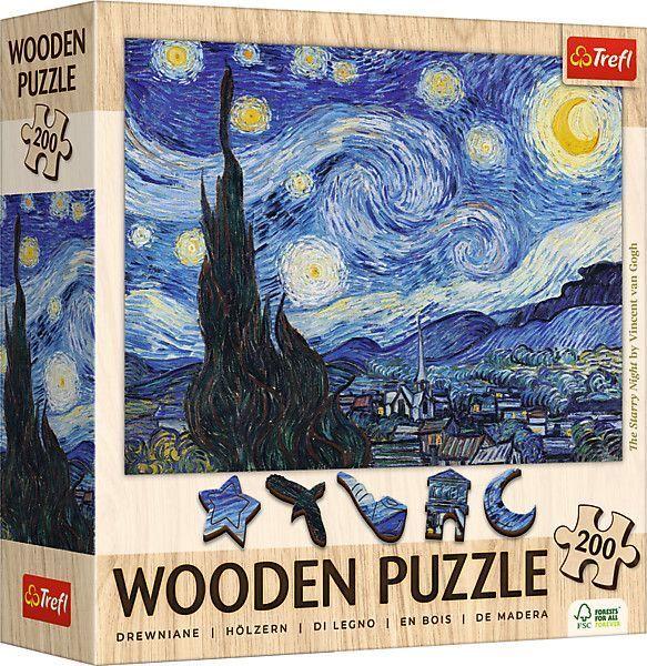 Holz Puzzle 200 - Die Sternennacht / Vincent van Gogh