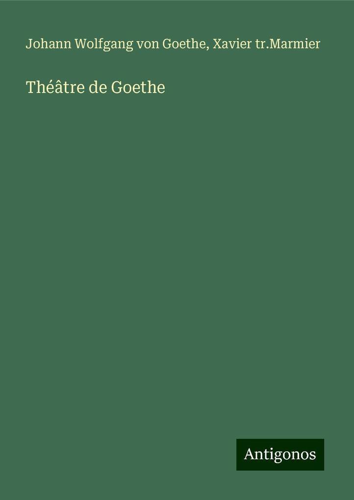 Théâtre de Goethe