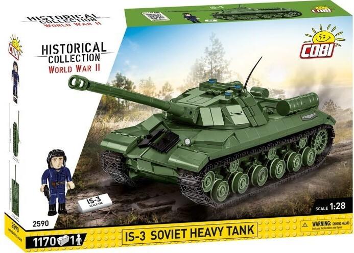 COBI Historical Collection 2590 - IS-3 Soviet Heavy Tank, Panzer, Bausatz 1:28, 1170 Klemmbausteine