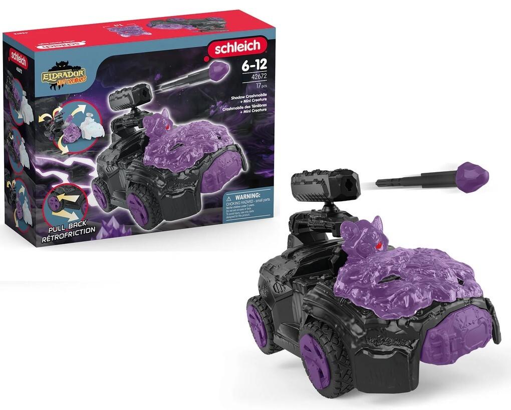 Schleich 42672 - Eldrador Mini Creatures, Shadow Crashmobile mit Mini Creature, 17-teilig, Spielset