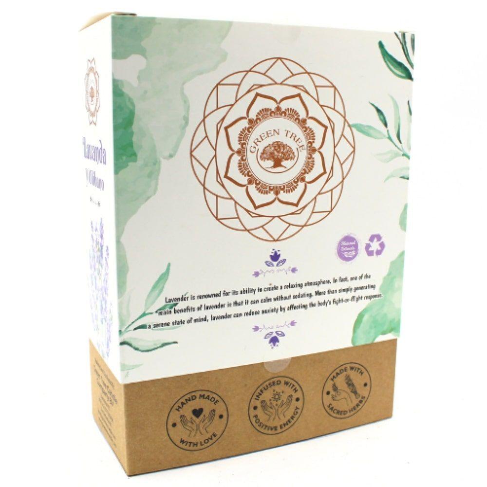 Räucherstäbchen Green Tree Lavender & Olibanum Botanical Incense, 9 dicke Stäbchen