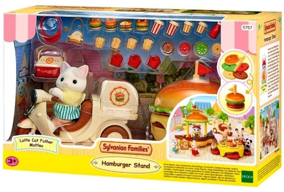 Sylvanian Families - Mobiler Hamburger Imbiss mit Figur