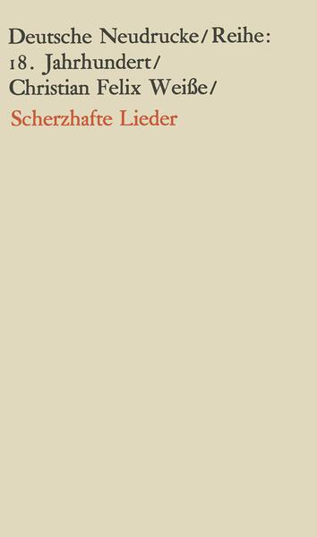 Scherzhafte Lieder