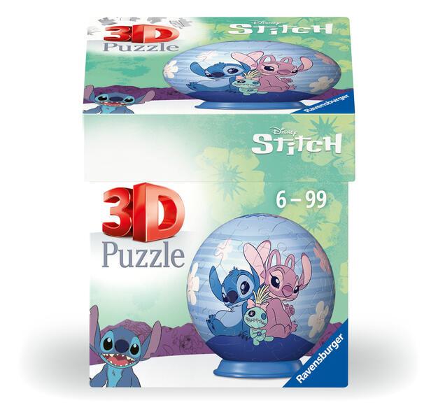 Ravensburger 3D Puzzle 11597 - Puzzle-Ball Disney Angel - für große und kleine Stitch Fans ab 6 Jahren