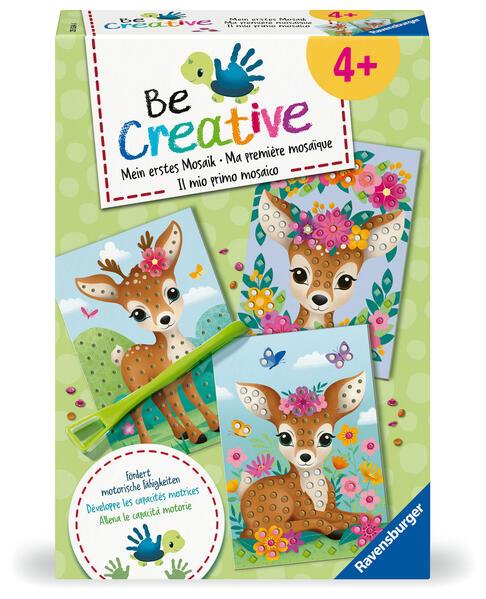 Ravensburger 25534 BeCreative Bastelset Mosaik Mein Bambi, DIY für Kinder ab 4 Jahren