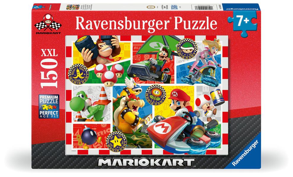 Ravensburger Kinderpuzzle 12004143 - Spaß mit Mario Kart - Puzzle für Kinder ab 7 Jahren, mit 150Teilen im XXL-Format