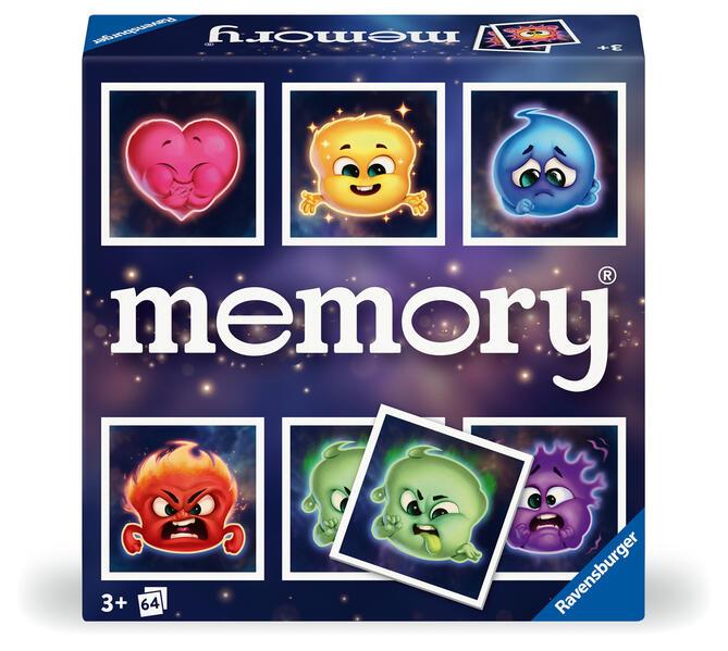 Ravensburger 23487 memory® Emotionen. Der Ravensburger Spieleklassiker zeigt auf 32 Kartenpaaren das breite Spektrum verschiedener Gefühle. Das weltbekannte Merkspiel für 2 bis 8 Spieler ab 3 Jahren