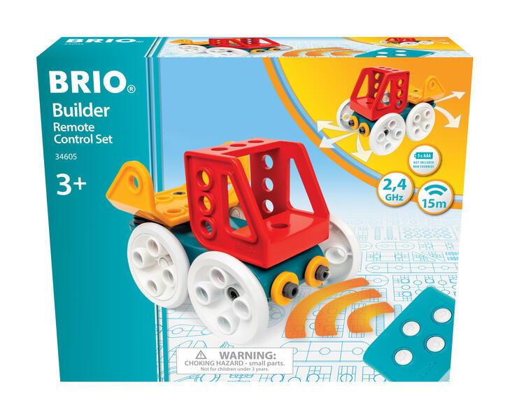 BRIO Builder - 34605 Builder Auto mit Fernsteuerung | Lern- und Konstruktionsspielzeug für Kinder ab 3 Jahren