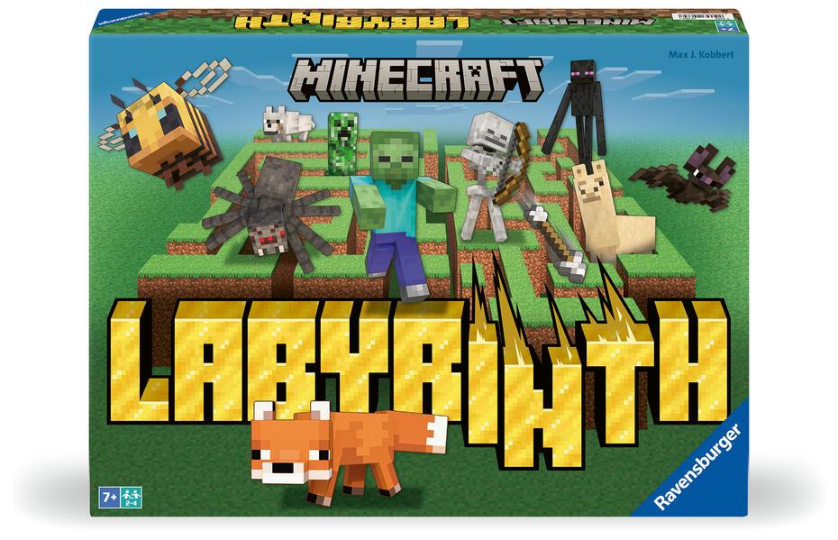 Ravensburger 24684 - Minecraft Labyrinth - Der Spieleklassiker für 2-4 Spieler ab 7 Jahren mit Charakteren und Gegenständen aus dem Computerspiel Minecraft