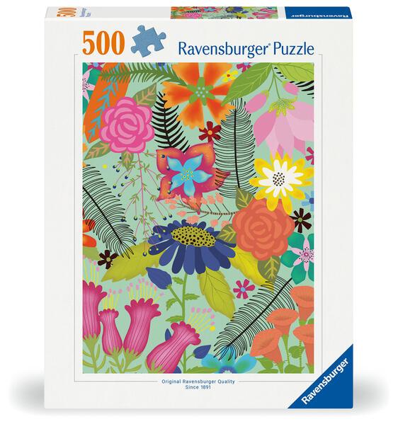 Ravensburger Puzzle 12001382 - Flowerjugle - 500 Teile Puzzle für Erwachsene ab 12 Jahren