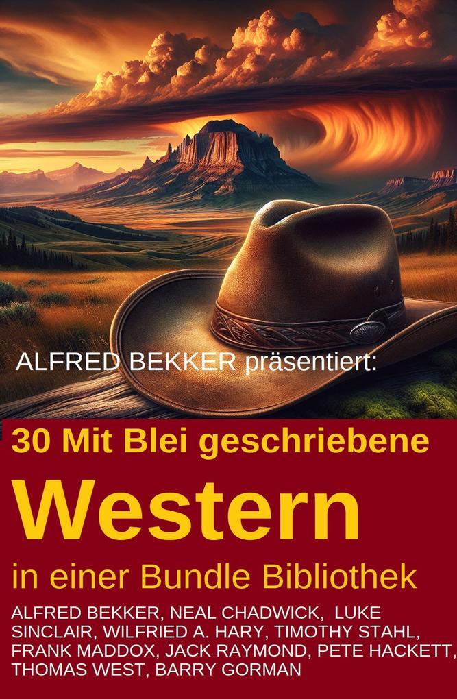 30 Mit Blei geschriebene Western in einer Bundle Bibliothek