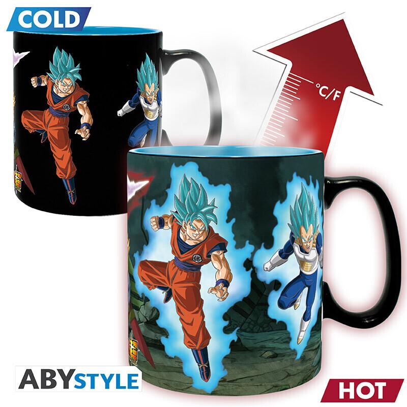 DRAGON BALL SUPER - Mug Heat Change - 460ml-SaiyansvsBlack-carboard