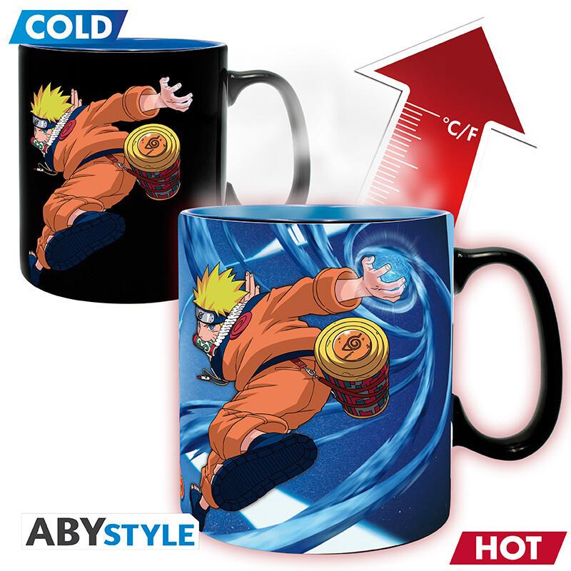 NARUTO - Mug Heat Change - 460 ml- Naruto & Sasuke - cardboard