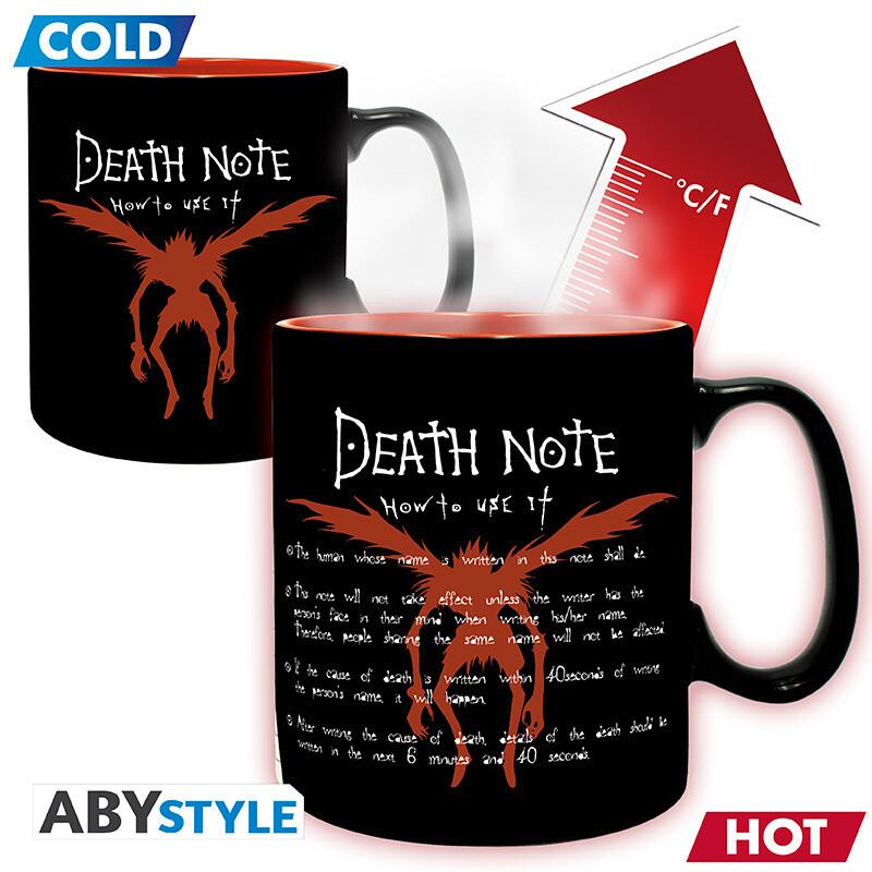 DEATH NOTE - Mug Heat Change - 460ml - L & Light - cardboard