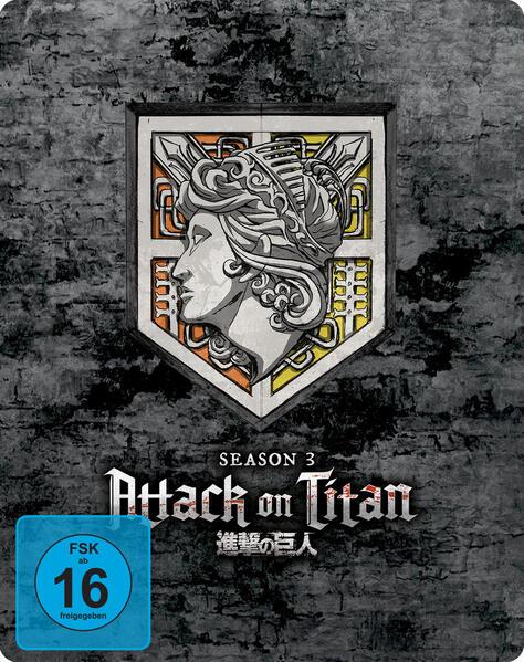 Attack on Titan - Gesamtausgabe - Steelbook. Staffel.3, 4 DVD (Limited Edition)