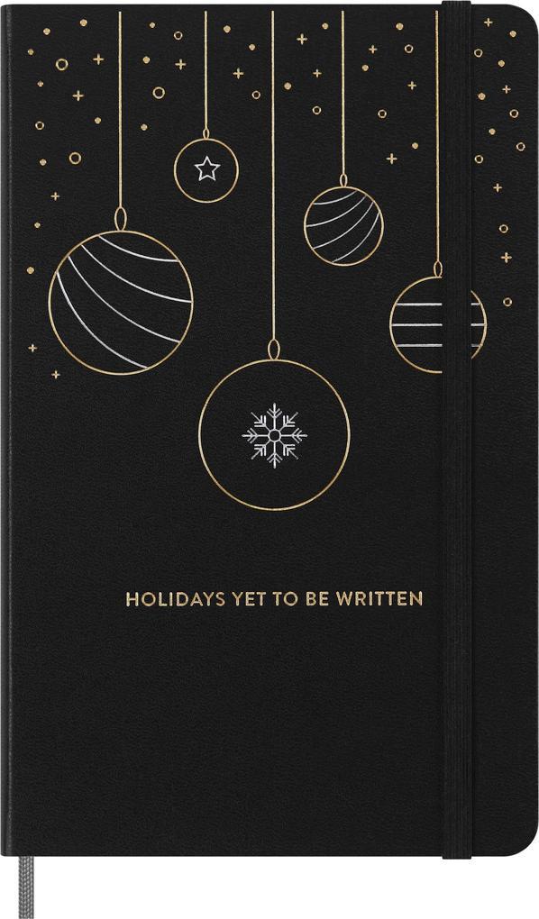 Moleskine Holiday Notizbuch, L/A5, Liniert, fester Einband, Schwarz