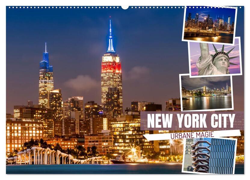 NEW YORK CITY Urbane Magie (Wandkalender 2025 DIN A2 quer), CALVENDO Monatskalender