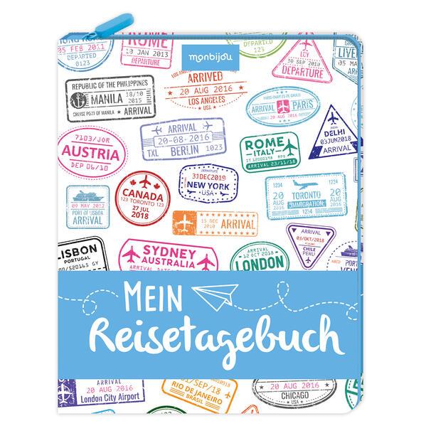 Mein Reise-Tagebuch - Eintragbuch mit Reißverschluss