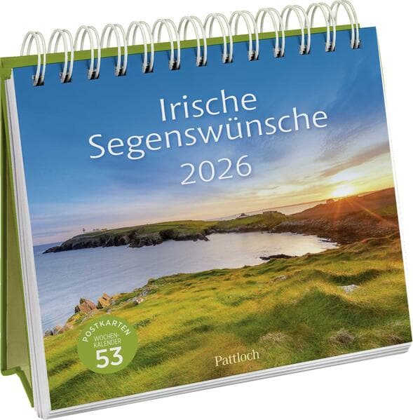 Postkartenkalender 2026: Irische Segenswünsche