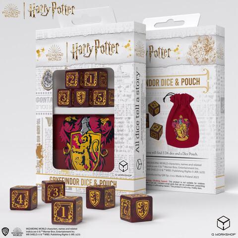 Harry Potter. Gryffindor Dice + Pouch