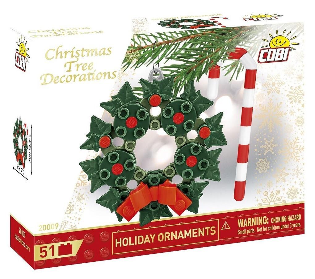 COBI 20011 - Christbaumschmuck - Feiertagsornamente, Bausatz, 51 Klemmbausteine