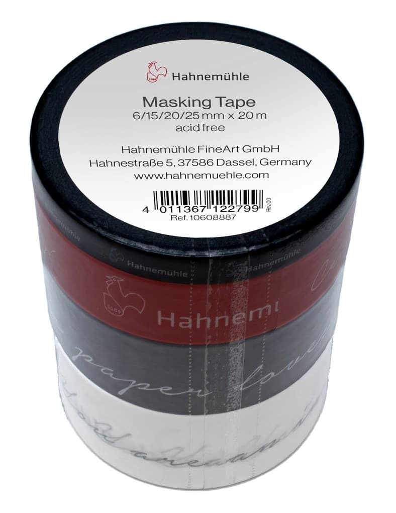 Hahnemühle Zubehör Masking-Tape Bundle, 6/15/20/25 mm x 20m