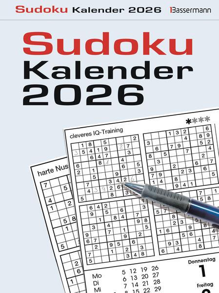 Sudokukalender 2026. Der beliebte Abreißkalender mit 800 Zahlenrätseln