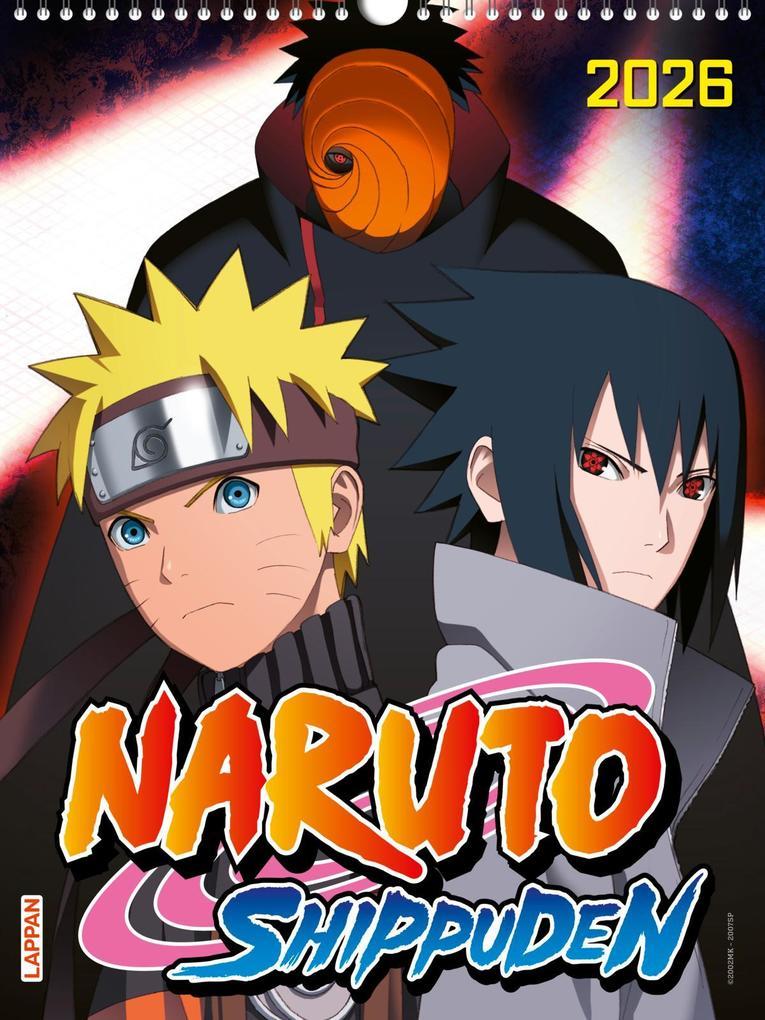 Naruto Shippuden Posterkalender 2026