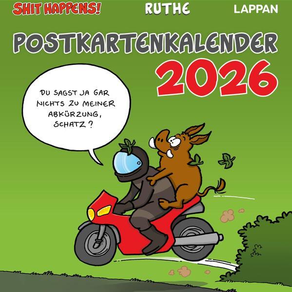 Shit happens! Postkartenkalender 2026