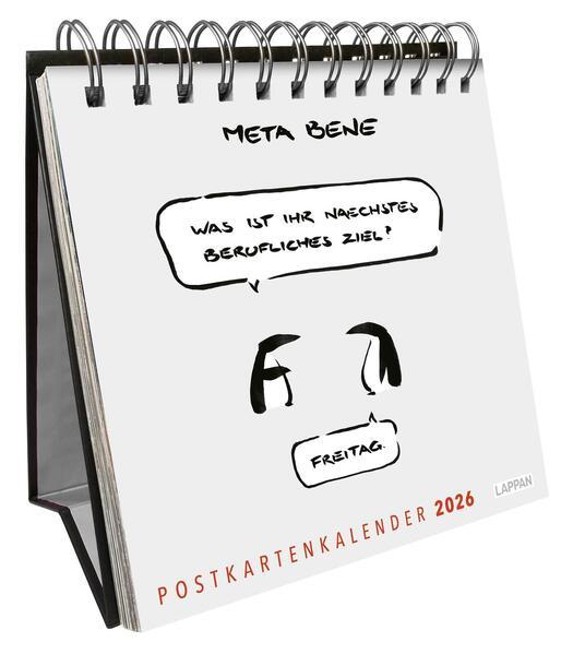 meta bene Postkartenkalender 2026