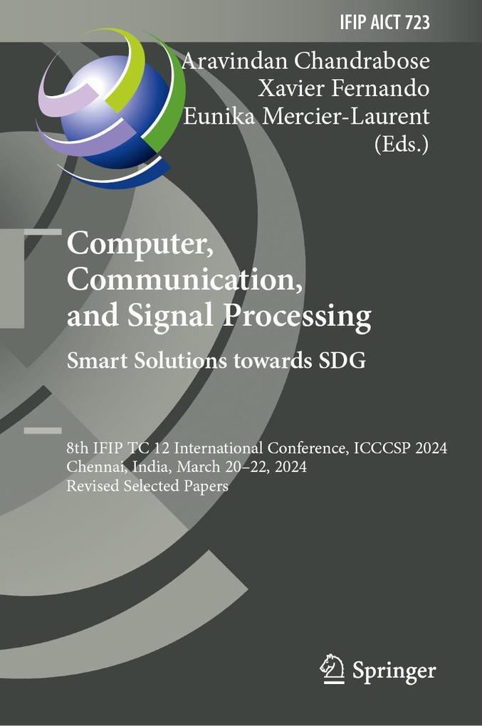 Computer, Communication, and Signal Processing. Smart Solutions Towards SDG