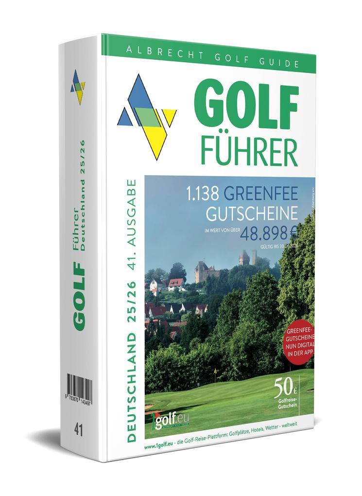 Albrecht Golf Führer Deutschland 25/26 inklusive Greenfee Gutscheinen