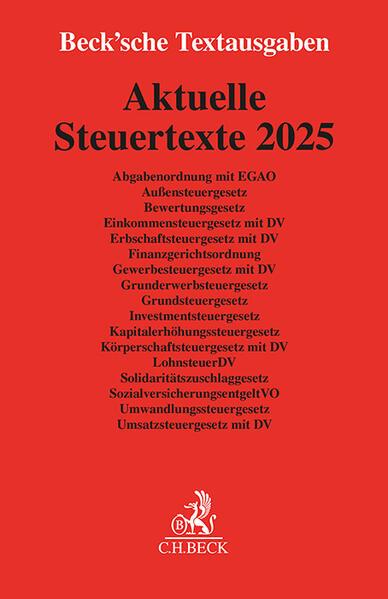 Aktuelle Steuertexte 2025